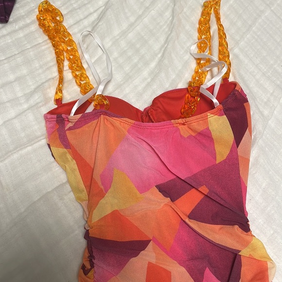 Windsor Pink and Orange Mini Dress - Picture 3 of 4